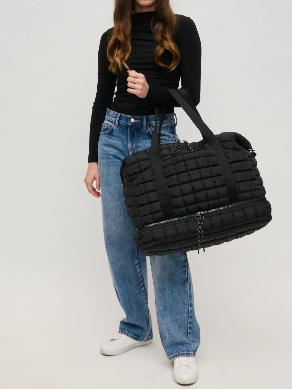 #97598 Globetrotter Quilted Nylon Puffer Travel Weekender